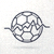 足球数据网橙色足球与图表融合Logo